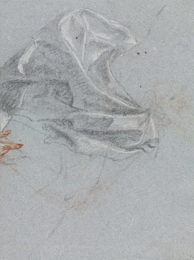 Drapery study by Франческо Лоренци, 1760 — digital art print download