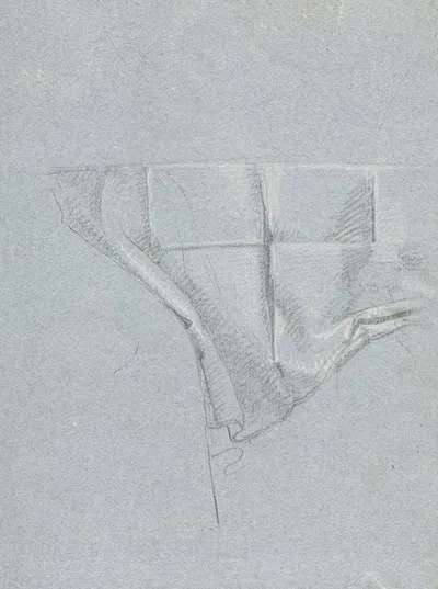 Drapery study by Франческо Лоренци, 1760 — digital art print download