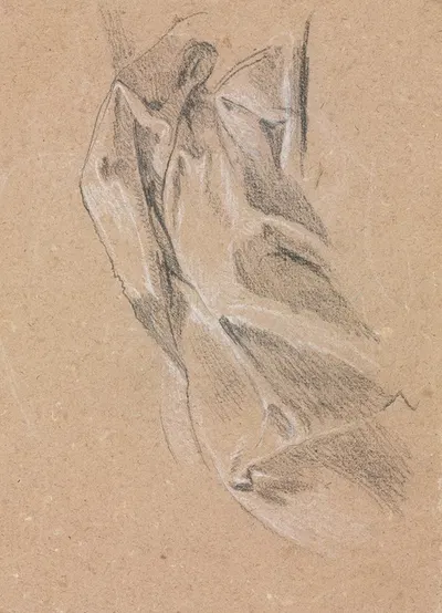 Drapery study by Франческо Лоренци, 1760 — digital art print download