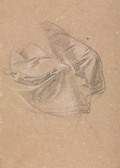 Drapery study by Франческо Лоренци, 1760 — digital art print download