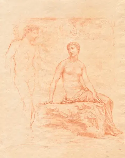 Bacchus and Ariadne by Джон Ла Фардж, c. 1880 — digital art print download