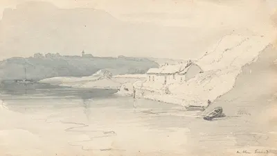 Sketchbook: On the ? by Samuel Prout, 1814 — digital art print download