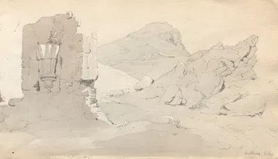 Sketchbook: "Ruin" by Samuel Prout, 1814 — digital art print download