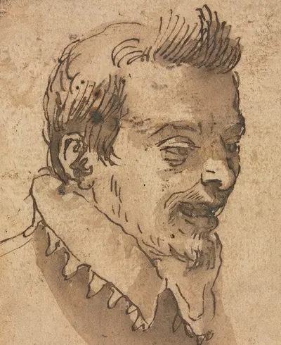 Head of a Man by Annibale Carracci — digital art print download