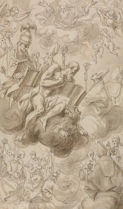 Ascension of Saint Jerome by Карел Шкрета — digital art print download