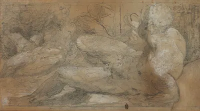 Three Male Nudes by Domenico Beccafumi — digital art print download