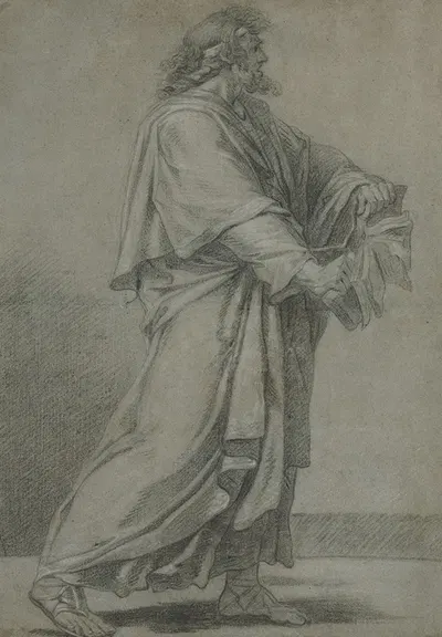 Man Destroying Book by Eustache Le Sueur — digital art print download