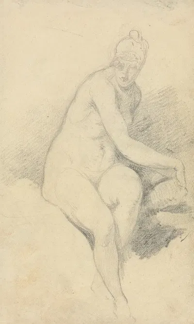 Seated Nude by Уильям Этти — digital art print download