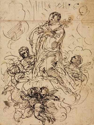 Apotheosis of a Saint by Anton Domenico Gabbiani — digital art print download