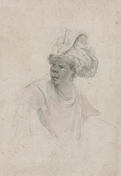 Study of a Moor, Facing to the Left by Stefano Della Bella, c. 1657 — digital art print download