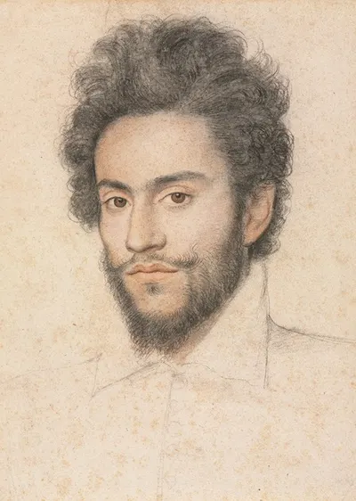 Young Man with a Beard by Франсуа Кеснель — digital art print download