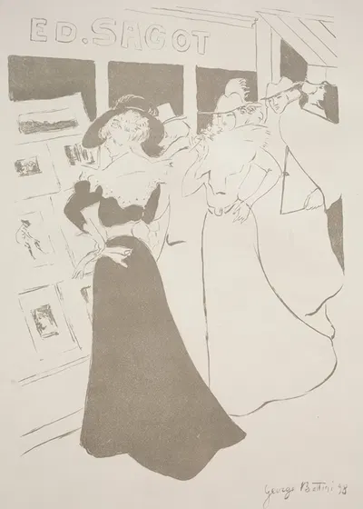 Sagot's Gallery by Жорж Альфред Боттини, 1898 — digital art print download