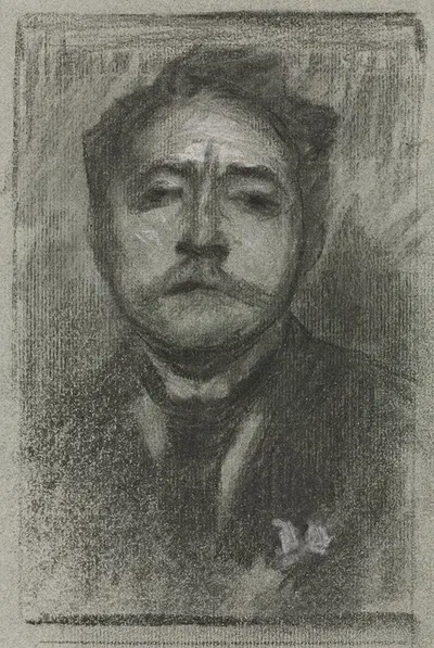 Portrait of Jean Ajalbert by Южен Каррьер, c. 1893 — digital art print download
