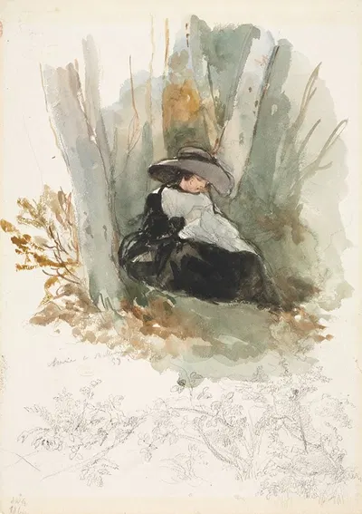 Marie à Bellevue by Луи Галле, 1858 — digital art print download