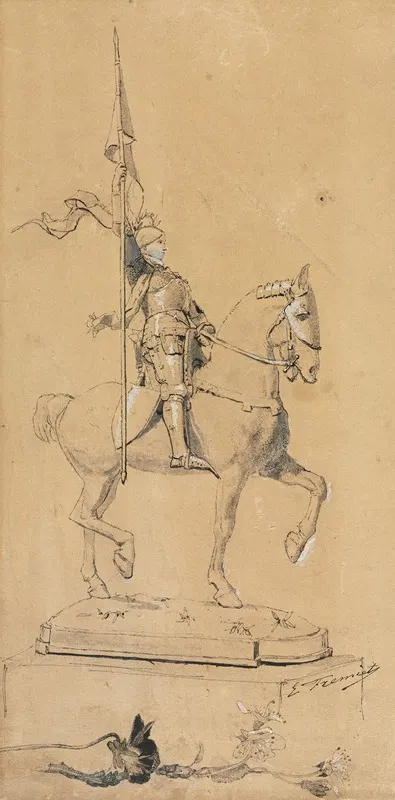 Joan of Arc on Horseback by Emmanuel Fremiet — digital art print download