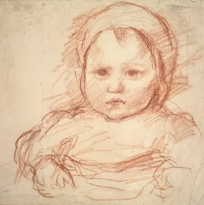 Portrait of an Infant by Henri Cros — digital art print download