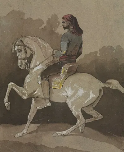 Arab on Horseback by Гораций Верне — digital art print download