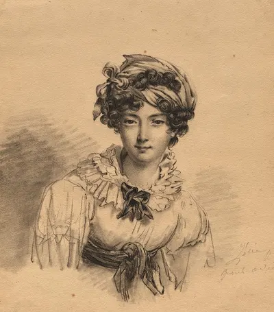 Portrait of the Artist's Daughter by Мартин Дрёллинг, c. 1810 — digital art print download