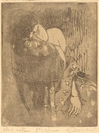 Sorrow (Chagrin) by Альбер Безнар, 1919 — digital art print download
