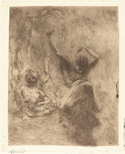 The Dancer of Tanjore (La bayadère de Tanjore) by Альбер Безнар, 1914 — digital art print download
