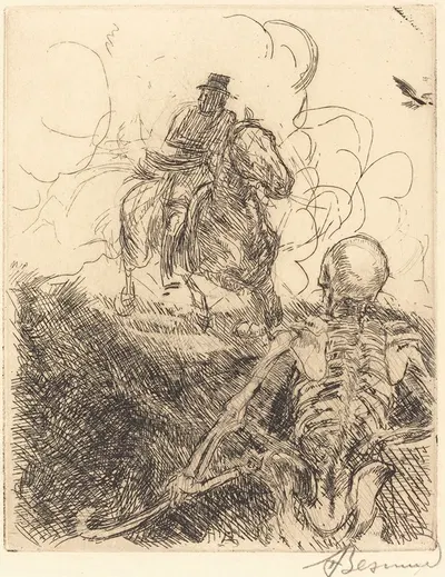 The Obstacle (L'obstacle) by Альбер Безнар, 1900 — digital art print download