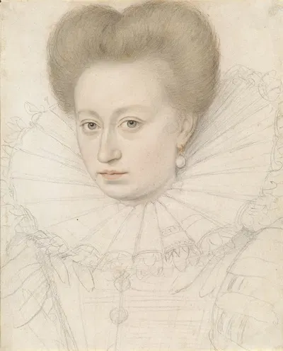 Portrait of a Noblewoman (Madame de Pellegars) by Франсуа Кеснель, 1590-1595 — digital art print download