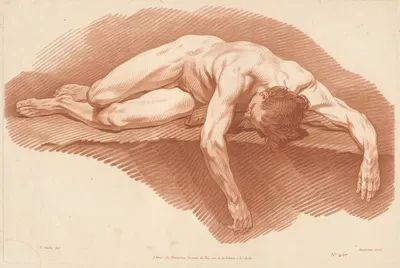 Académie by Жиль Демарто старший, 1774 — digital art print download