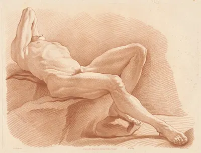 Academie by Жиль Демарто старший, c. 1785 — digital art print download