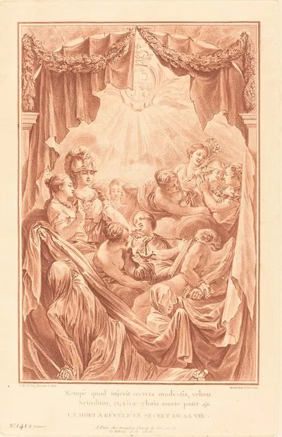 Allegory on the Death of the Dauphin by Жиль Демарто старший, 1767 — digital art print download