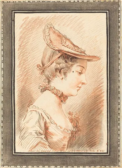 Head of a Young Woman II by Жиль Демарто старший — digital art print download