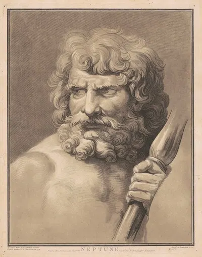 Neptune by Жиль Демарто старший, 1787 — digital art print download
