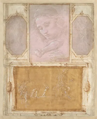 Page from 'Libro de' Disegni' by Джорджо Вазари, 1480-1504 — digital art print download