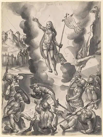 Auferstehung Christi by Ганс Бок старший, 1582 — digital art print download