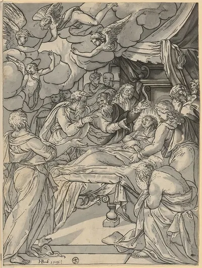 Der Tod der Maria by Ганс Бок старший, 1590 — digital art print download