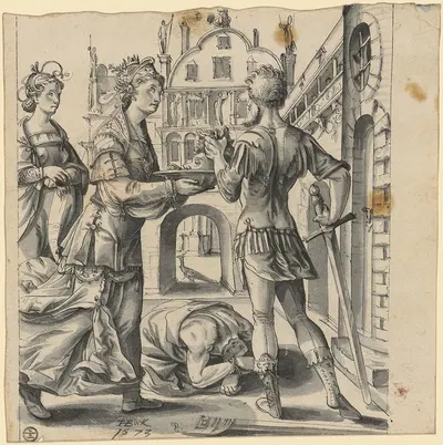 Enthauptung Johannes des Täufers by Ганс Бок старший, 1573 — digital art print download