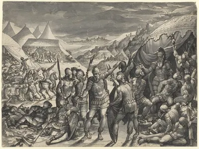 Römisches Feldlager bei Nacht by Ганс Бок старший, 1580 — digital art print download
