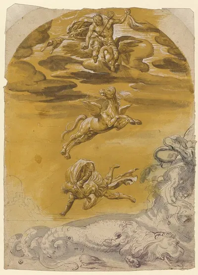Sturz des Bellerophon by Ганс Бок старший, 1571 — digital art print download