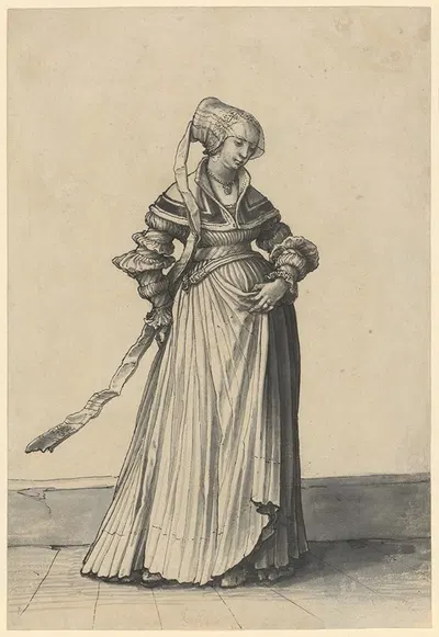 Baslerin, nach rechts gewendet by Ганс Хольбейн Младший, 1523 — digital art print download