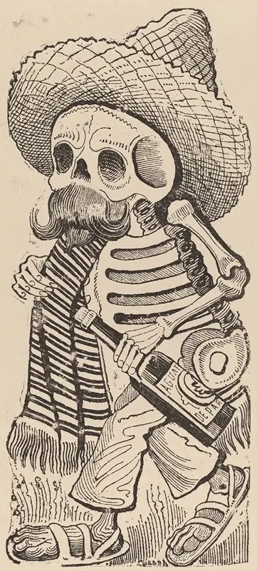 Calavera Maderista by José Guadalupe Posada — digital art print download