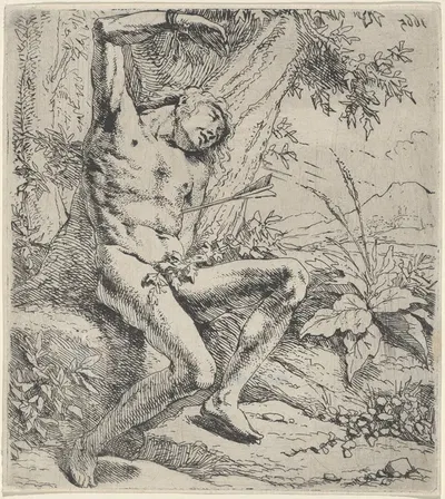 Saint Sebastian by Leendert van der Cooghen, 1665 — digital art print download
