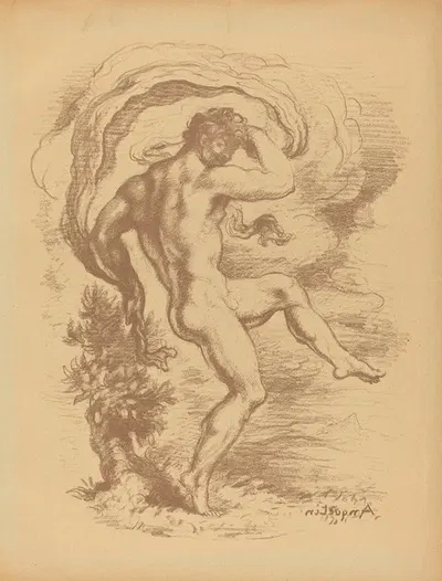 Dancing Nude by Louis Anquetin, 1897 — digital art print download