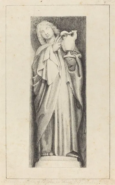 Saint John, from Henry the Seventh's Chapel Westminster Abbey, published 1829 by Maria Denman — digital art print download