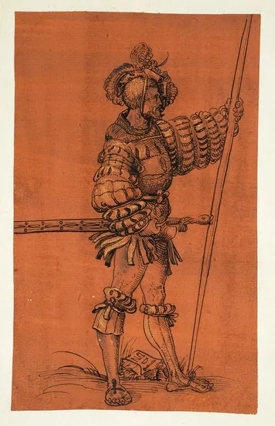 Der Goldene Eidgenosse by Niklaus Manuel, 1513 — digital art print download