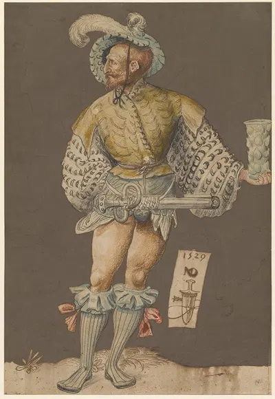 Der Widersacher des Eidgenossen by Niklaus Manuel, 1529 — digital art print download
