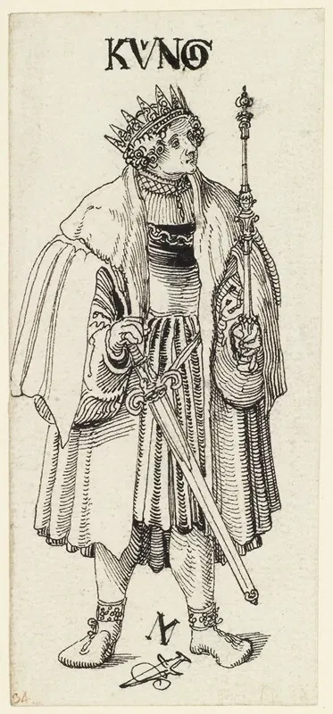 König by Niklaus Manuel, 1519-1520 — digital art print download