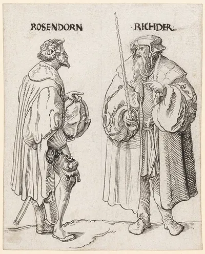 Rosendorn und Richter by Niklaus Manuel — digital art print download