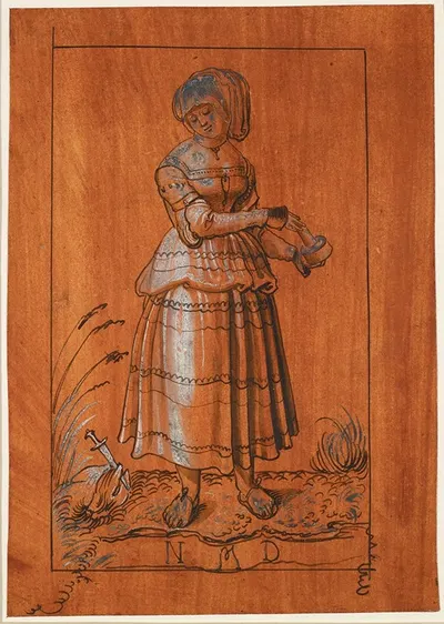 Törichte Jungfrau by Niklaus Manuel, 1513 — digital art print download
