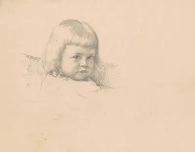 Study for 'Portrait of Esther Haydin' by Роберт Уильям Вонно, 1886 — digital art print download