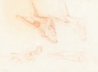 Studies for 'The Wise and Foolish Virgins' (recto) II by Уильям Блейк Ричмонд — digital art print download