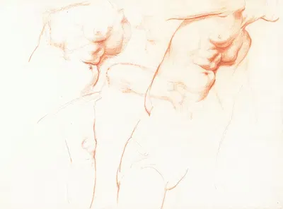 Studies for 'The Wise and Foolish Virgins' by Уильям Блейк Ричмонд — digital art print download